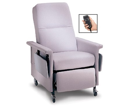 59 Series - Power Relax Recliner Natural Vinyl 3 Inch Casters - 59PT09-FS7