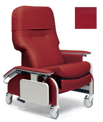 Graham-Field - Clinical Care Drop Arm Recliner Berry Four Tente Swivel Caster, Three Locking Caster - FR566DG8615
