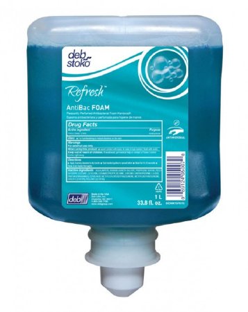 Deb AntiBac Wash Antibacterial Soap Foaming 1,000 mL Dispenser Refill Bottle Scented - ANT1L