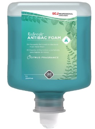 Refresh AntiBac Foam - Antibacterial Soap Foaming 1,000 mL Dispenser Refill Bottle Citrus Scent - ANT1L