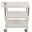 Intermetro Industries myCart Utility Cart Plastic 18-5/16 X 31-7/16 X 35-3/8 Inch 3 Shelves Gray - Y1627-34G