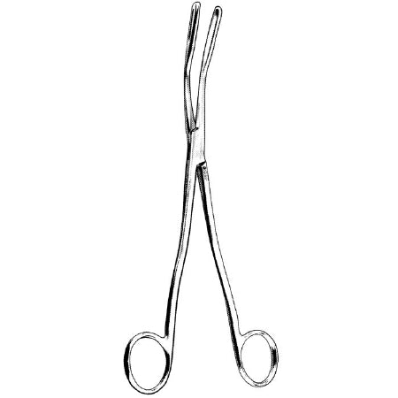 Sklar - Grasping Forceps Overstreet 9-1/4 Inch Length OR Grade Stainless Steel NonSterile NonLocking Finger Ring Handle Straight Smooth Fenestrated Jaws - 33-1050