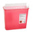 McKesson McKesson Prevent Sharps Container 2-Piece 10-3/4 H X 10-1/2 W X 4-3/4 D Inch 5 Quart Red Horizontal Entry Lid - 2262