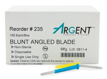 McKesson McKesson Argent Dermal Tip Electrode Stainless Steel Blunt Angled Blade Disposable NonSterile - 235