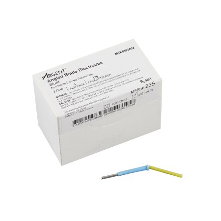 McKesson Argent - Dermal Tip Electrode Stainless Steel Blunt Angled Blade Tip Disposable NonSterile - 235