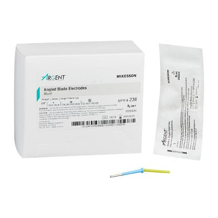 McKesson Argent - Dermal Tip Electrode Stainless Steel Sharp Angled Blade Tip Disposable Sterile - 234