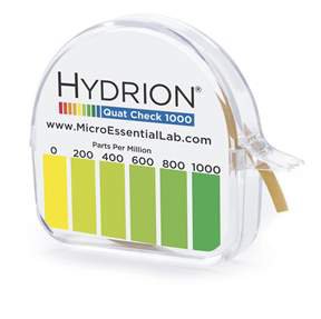 Hydrion Quat Check 1000 - Quaternary Check Test Paper 15 Foot Roll, 150 Tests per Roll - 15420130