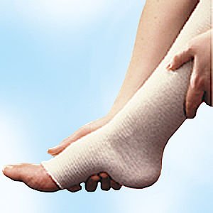 Tensoshape - Elastic Tubular Support Bandage 14-4/5 X 16-2/5 Inch Below Knee Standard Compression Pull On Tan Size D / E / Large NonSterile - 7591