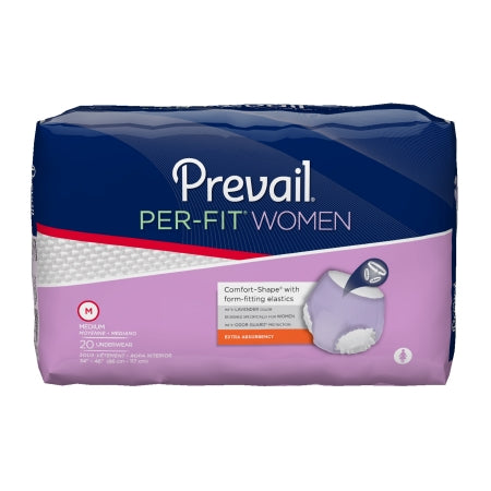 First Quality Prevail Per-Fit Women Adult Absorbent Underwear Pull On Medium Disposable Moderate Absorbency - PFW-512