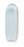 Key Surgical Instrument Tip Protecting Cap 0.190 X 0.75 Inch, Clear, Skin Hook Cap, Single Prong, 2.5 to 3.5 mm Hook - 36960