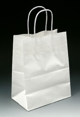 Saalfeld Redistribution Duro Mart Shopping Bag White Virgin Paper - 84642