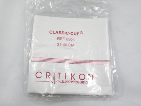 GE Healthcare Classic-Cuf Blood Pressure Cuff, 1 Tube Bladder Adult Large 31 - 40 cm Vinyl - 2304