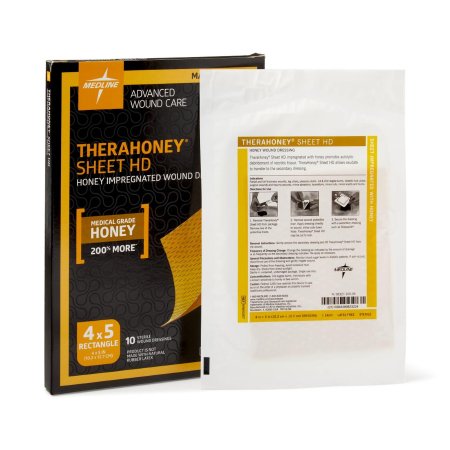TheraHoney HD - Honey Impregnated Wound Dressing 4 X 5 Inch Porous Material Manuka Honey Sterile - MNK0087