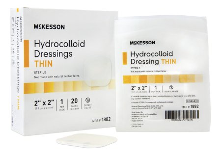 McKesson McKesson Hydrocolloid Dressing 2 X 2 Inch Square Sterile - 1882