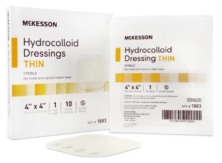 McKesson McKesson Hydrocolloid Dressing 4 X 4 Inch Square Sterile - 1883