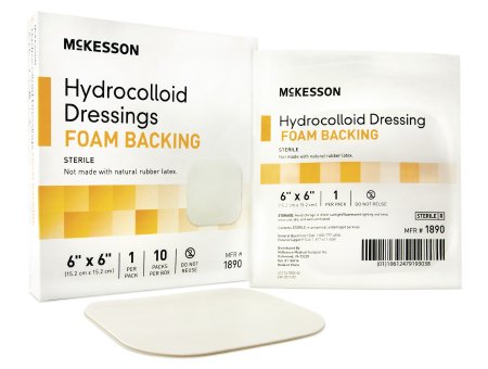 McKesson McKesson Hydrocolloid Dressing 6 X 6 Inch Square Sterile - 1884