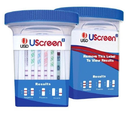 Alere Toxicology UScreen² Drugs of Abuse Test 12-Drug Panel with Adulterants AMP, BAR, BUP, BZO, COC, mAMP/MET, MDMA, MOP, MTD, OXY, PCP, THC (CR, pH, SG) Urine Sample CLIA Waived 25 Tests - USSCUPA-12BUP300