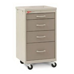 Intermetro Industries Basix Compact Cart and Drawers 18-1/2 X 19-1/4 X 34-1/2 Inch 3 to 3 Inch, 1 to 6 Inch, 1 to 9 Inch Drawer Two Tone - BC1210TL