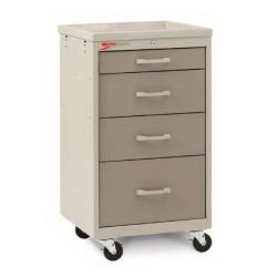 Basix - Compact Cart and Drawers 18-1/2 X 19-1/4 X 34-1/2 Inch Two Tone 24 Inch Drawer Space - MBC1210TL