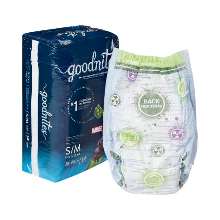 Goodnites - Male Youth Absorbent Underwear GoodNites Pull On with Tear Away Seams Small / Medium Disposable Heavy Absorbency - 41313