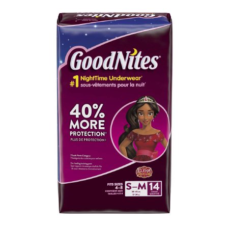 Kimberly Clark GoodNites Youth Absorbent Underwear Pull On Small / Medium Disposable Heavy Absorbency - 41313