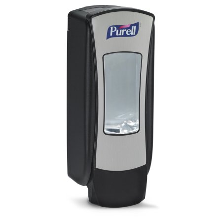 Purell ADX-12 - Hand Hygiene Dispenser Brushed Chrome / Black Plastic Manual Push 1200 mL Wall Mount - Gojo - 8828-06
