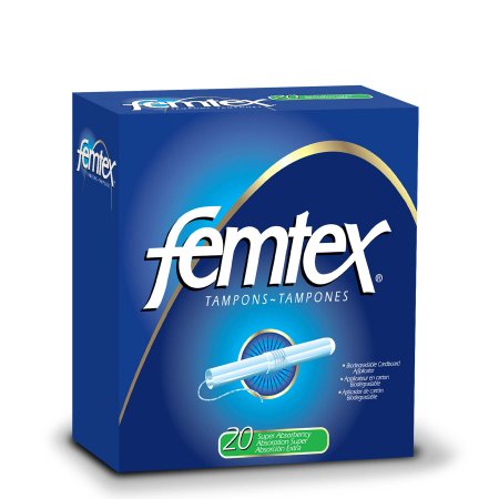 First Quality Femtex Tampon Super Absorbency Cardboard Applicator - BK2500F/1