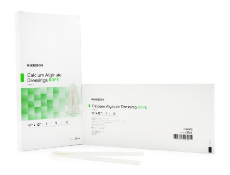 McKesson McKesson Calcium Alginate Dressing 0.75 X 12 Inch Rope Calcium Alginate Sterile - 3564