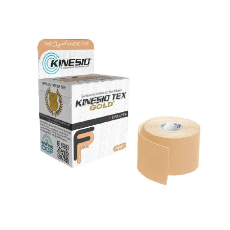 Alimed Kinesio Tex Gold Kinesiology Tape Water Resistant Cotton 2 Inch X 5-1/2 Yard Beige NonSterile - 32752