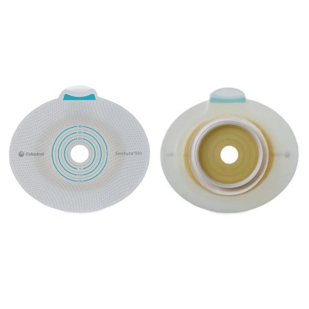 SenSura Mio Click - Ostomy Barrier Trim to Fit, Extended Wear 40 mm Flange Green Code System 3/8 to 1-3/8 Inch Opening - 10502
