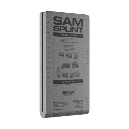 SAM - General Purpose Splint Flat Splint Charcoal 4-1/4 X 36 Inch - SP507-CH-EN