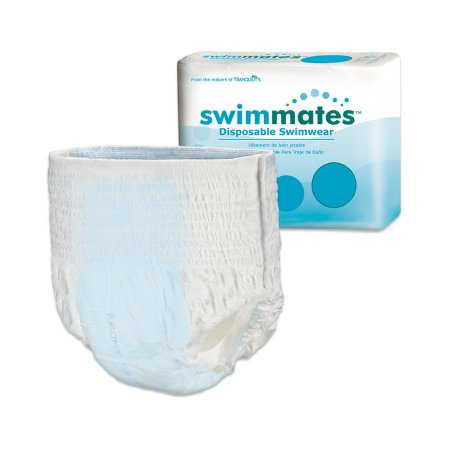 Swimmates - Unisex Adult Bowel Containment Swim Brief Pull On with Tear Away Seams Large Disposable Moderate Absorbency - 2846
