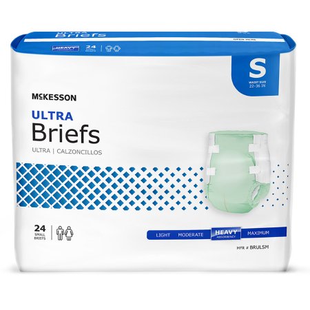 McKesson Ultra - Unisex Adult Incontinence Brief Small Disposable Heavy Absorbency - BRULSM