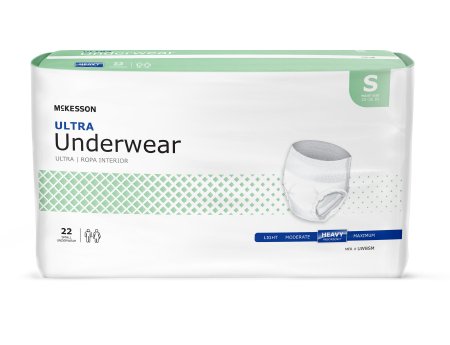 McKesson McKesson Ultra Adult Absorbent Underwear Pull On Small Disposable Heavy Absorbency - UWBS