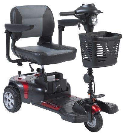 Drive Medical PHOENIX HD 3 Electric Scooter 4 Wheel Black / Red or Blue (Interchangeable) - PHOENIXHD3