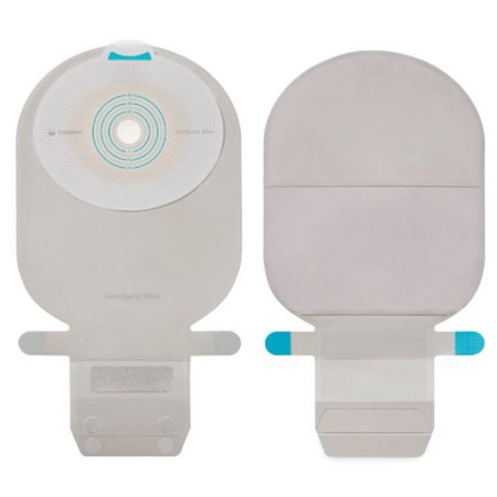 SenSura Mio - Ostomy Pouch One-Piece System 11 Inch Length, Maxi 1 Inch Stoma Drainable Flat, Pre-Cut - 10472