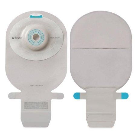 SenSura Mio - Ostomy Pouch One-Piece System 11 Inch Length, Maxi 1-3/4 Inch Stoma Drainable Flat, Pre-Cut - 10485