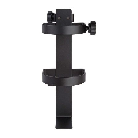 SmartStack - IV Stand 4-Hook Five Caster, 3 Inch, 2 Locking, 3 Non-Locking, 24 Inch Wide Powder Coated Aluminum Base - R100P49-001
