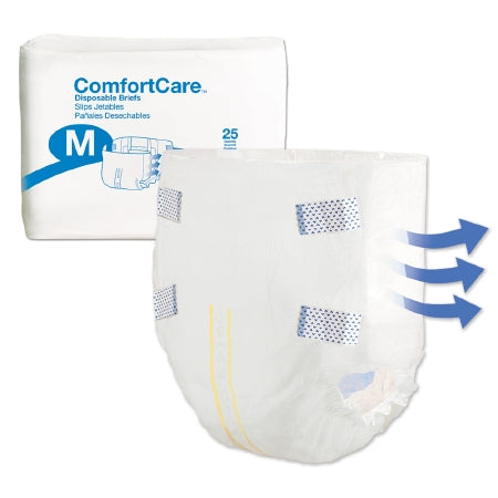 Principle Business Enterprises ComfortCare Adult Incontinent Brief Tab Closure Medium Disposable Moderate Absorbency - 2965-100