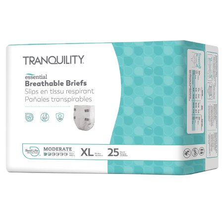 Tranquility Essential - Unisex Adult Incontinence Brief X-Large Disposable Moderate Absorbency - 2967-100