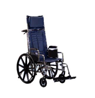 Invacare Tracer SX5 Recliner Reclining Wheelchair Dual Axle Desk Length Arm Padded, Removable Arm Style Mag Wheel 20 Inch Seat Width 250 lbs. Weight Capacity - TRSX5RC