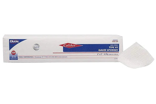Caliber - USP Type VII Gauze Sponge Cotton 12-Ply 2 X 2 Inch Square NonSterile - C82122