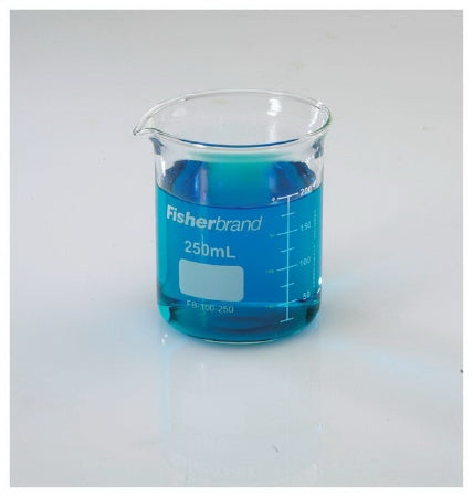 Fisherbrand - Laboratory Beaker Griffin Low-Form Borosilicate Glass 250 mL (8 oz.) - FB100250