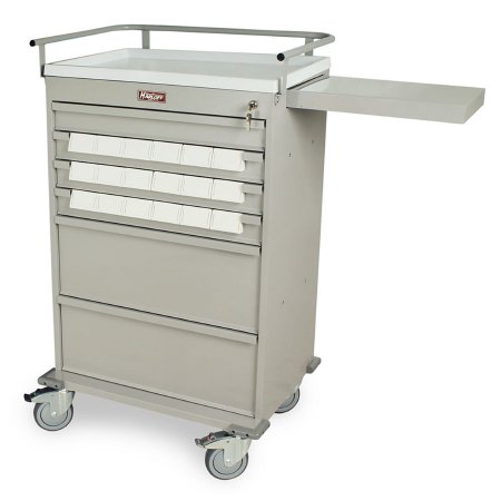 Value Line - Medication Cart Heavy-duty Steel 22.5 X 29.5 X 46.75 Inch - VLT18BIN3