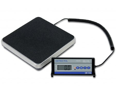 Detecto - Floor Scale Digital Remote Display 400 lbs. Capacity Black AC Adapter / Battery Operated - DR400