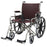 MRIequip.com LLC MRI Non-Magnetic Wheelchair Desk Length Arm Padded, Removable Arm Style Burgundy 22 Inch Seat Width 350 lbs. Weight Capacity - WC-1002