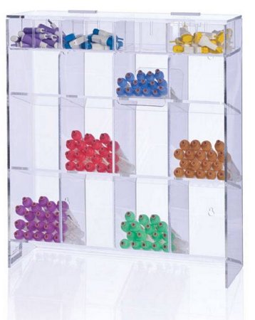 Market Lab - Test Tube Rack Clear 5-1/4 X 15-1/2 X 17-1/2 Inch - 7889