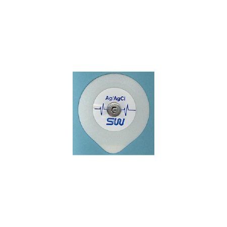 S&W Series - ECG Snap Electrode Monitoring Non-Radiolucent Foam Backing 5 per Pack - 855