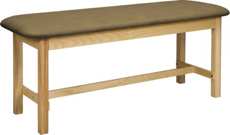 McKesson - H-Brace Exam Table Fixed Height - 2061F-BLKNAT