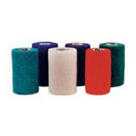 Andover Coated Products Cohesive Bandage Coflex Nl 4 Inch X 5 Yard Standard Compression Self-Adherent Closure Teal / Blue / White / Purple / Red / Green Nonsterile - 5400RB